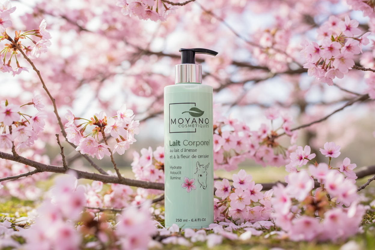 Lait corporel au lait d'Ânesse Bio et Fleur de Cerisier 250 ml