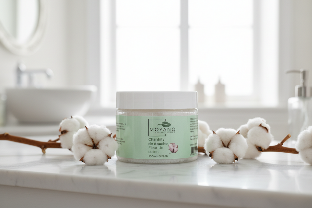 Chantilly de douche à la Fleur de Coton 150 ml
